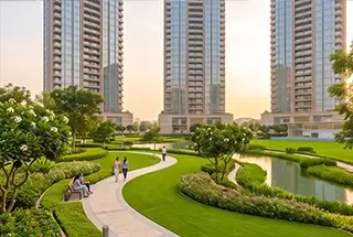 Landscaped Garden at LNT Sector 86 Gurgaon